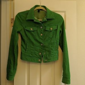 United Colors of Benneton Green Denim Jacket